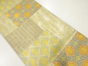 若松に花弁文織出し袋帯